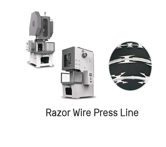 razor wire press line